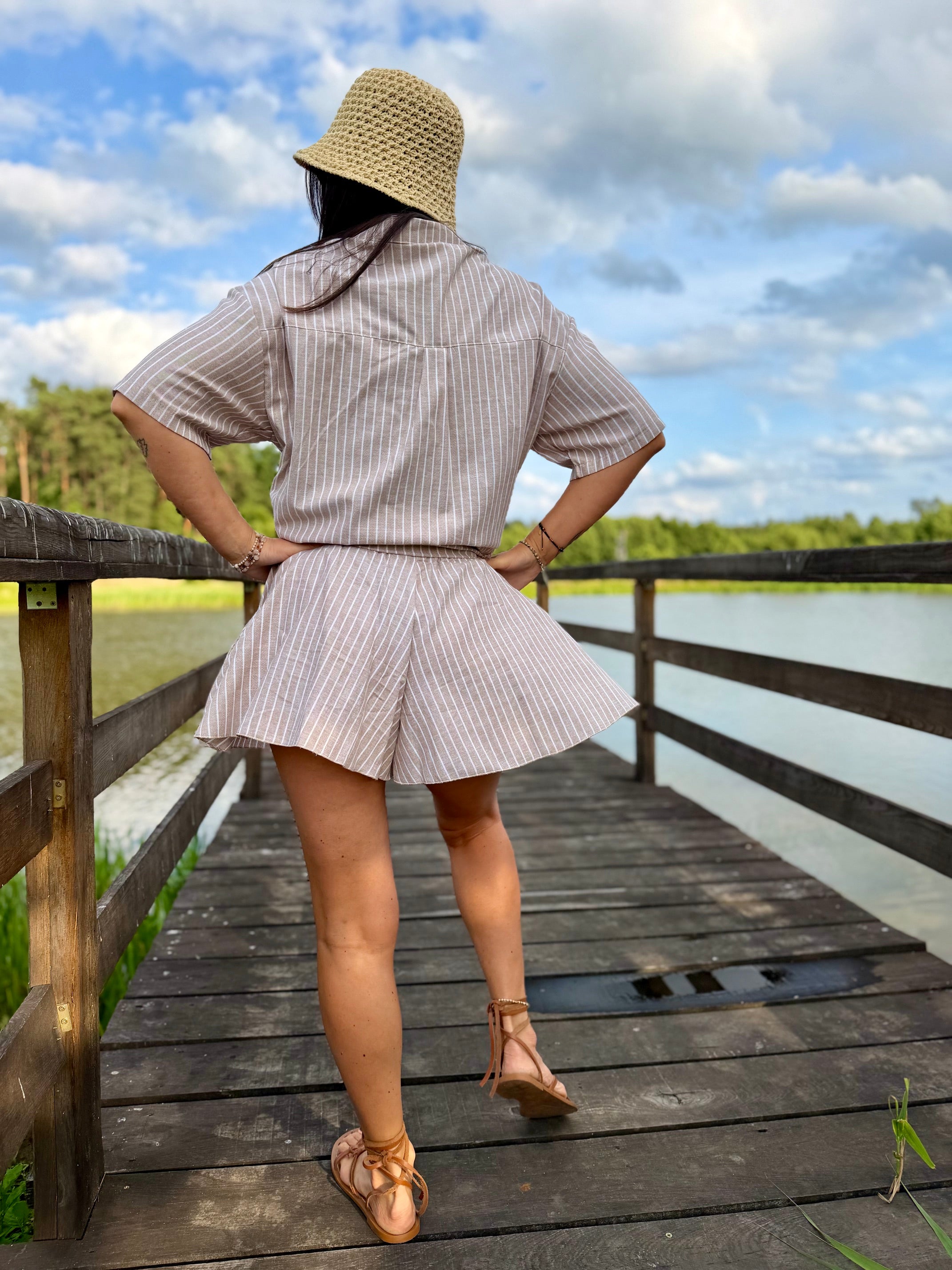 Komplet spodenki i koszula 100% bawełna