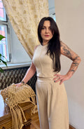 Top dzianinowy MIA KREMOWY