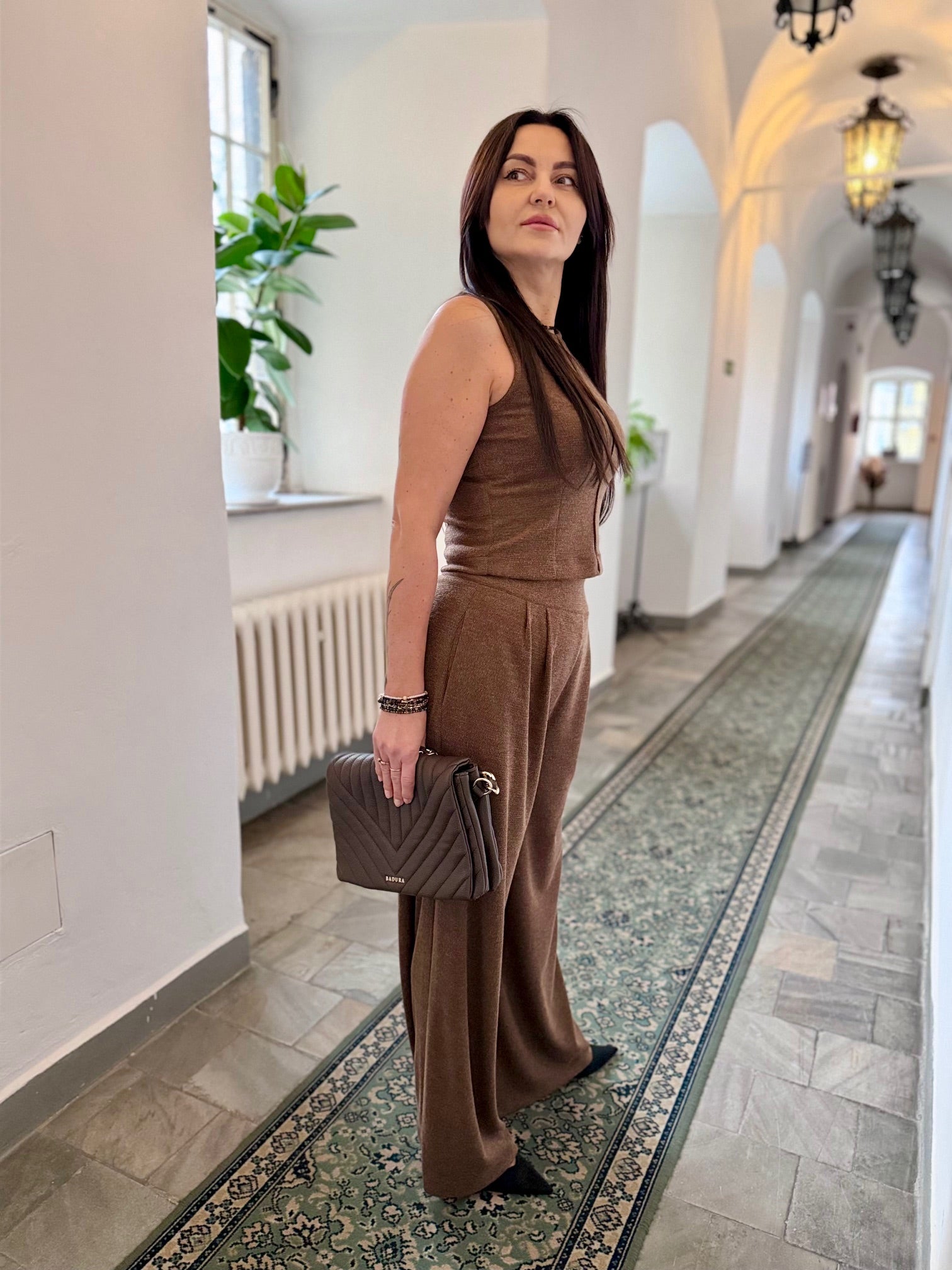 Spodnie IVA BRĄZ