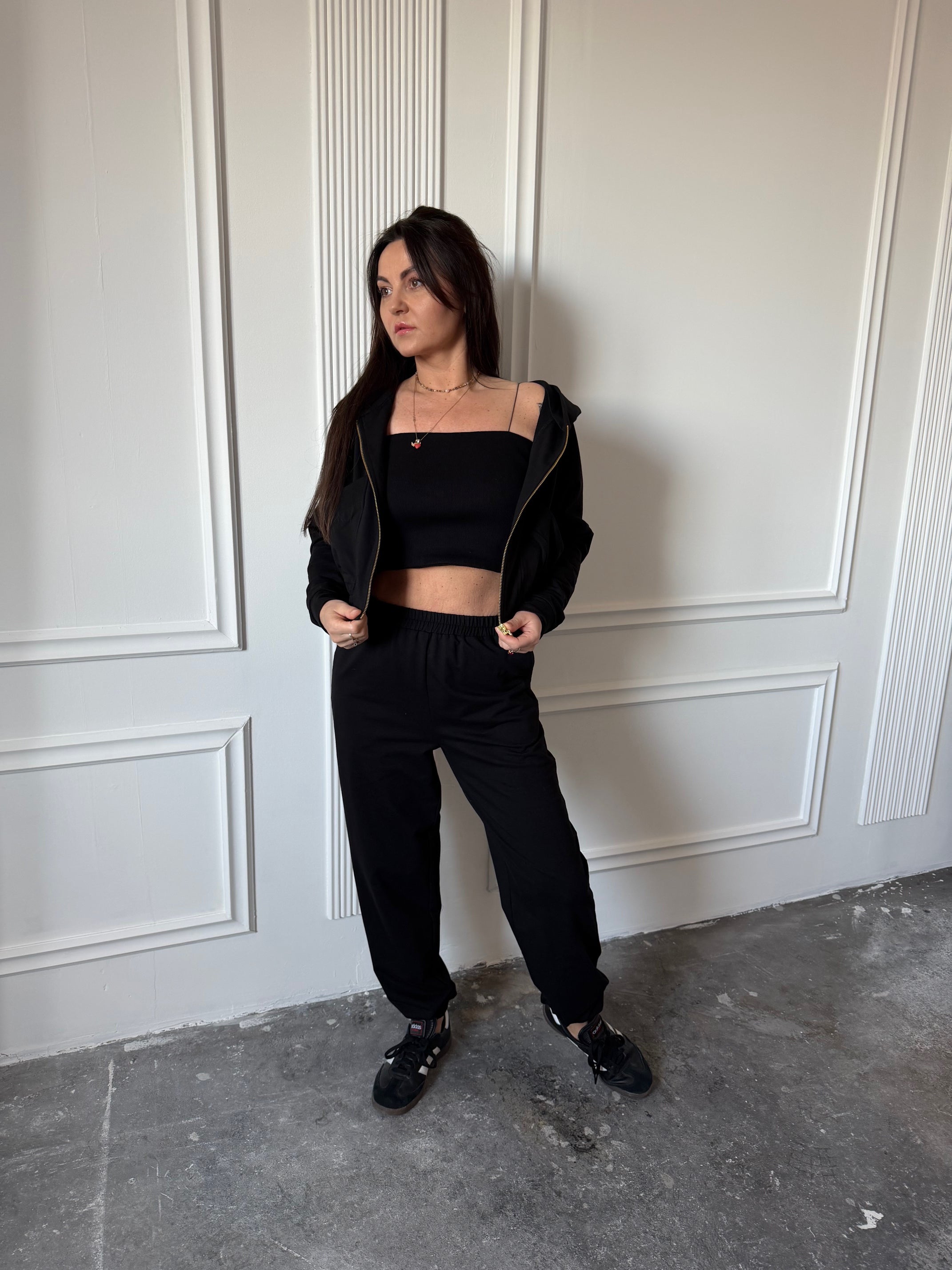 Bluza AMARA  czarna 100% bawełna