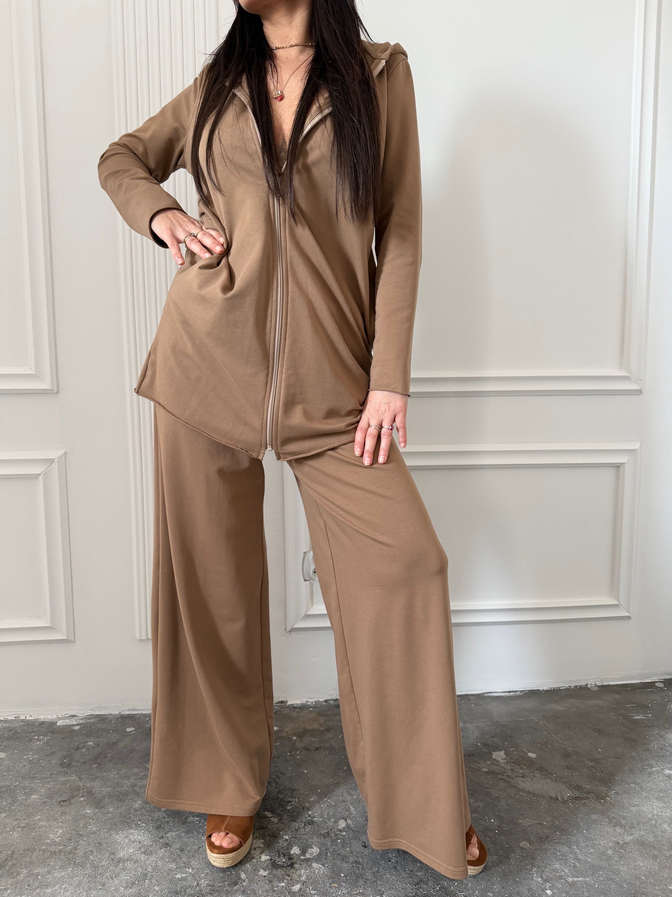 Dres TAMARA karmelowy 100% bawełna