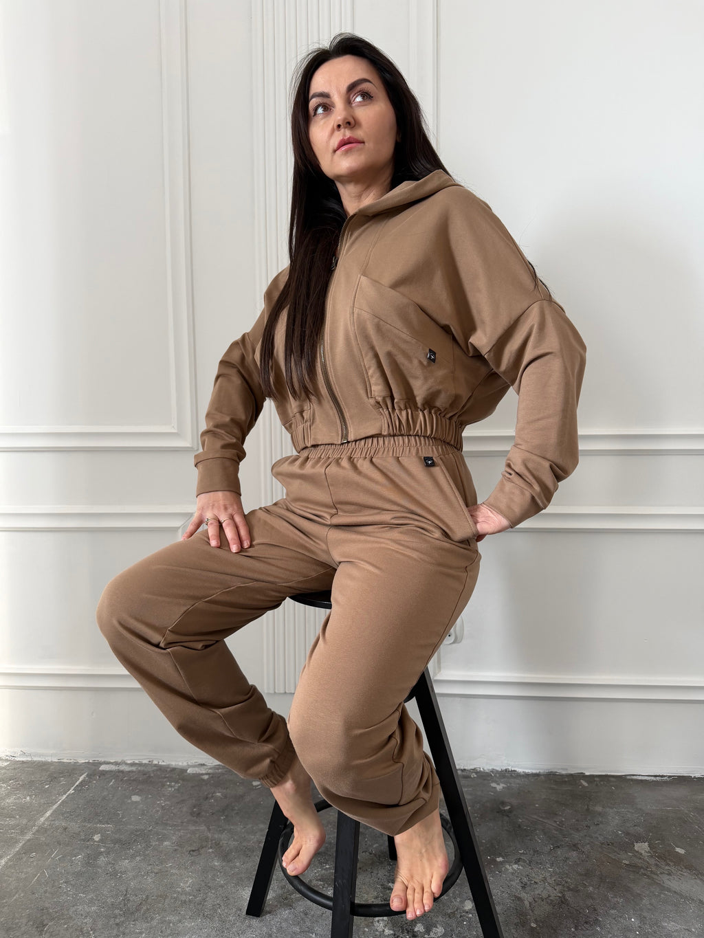 Bluza AMARA karmelowa  100% bawełna