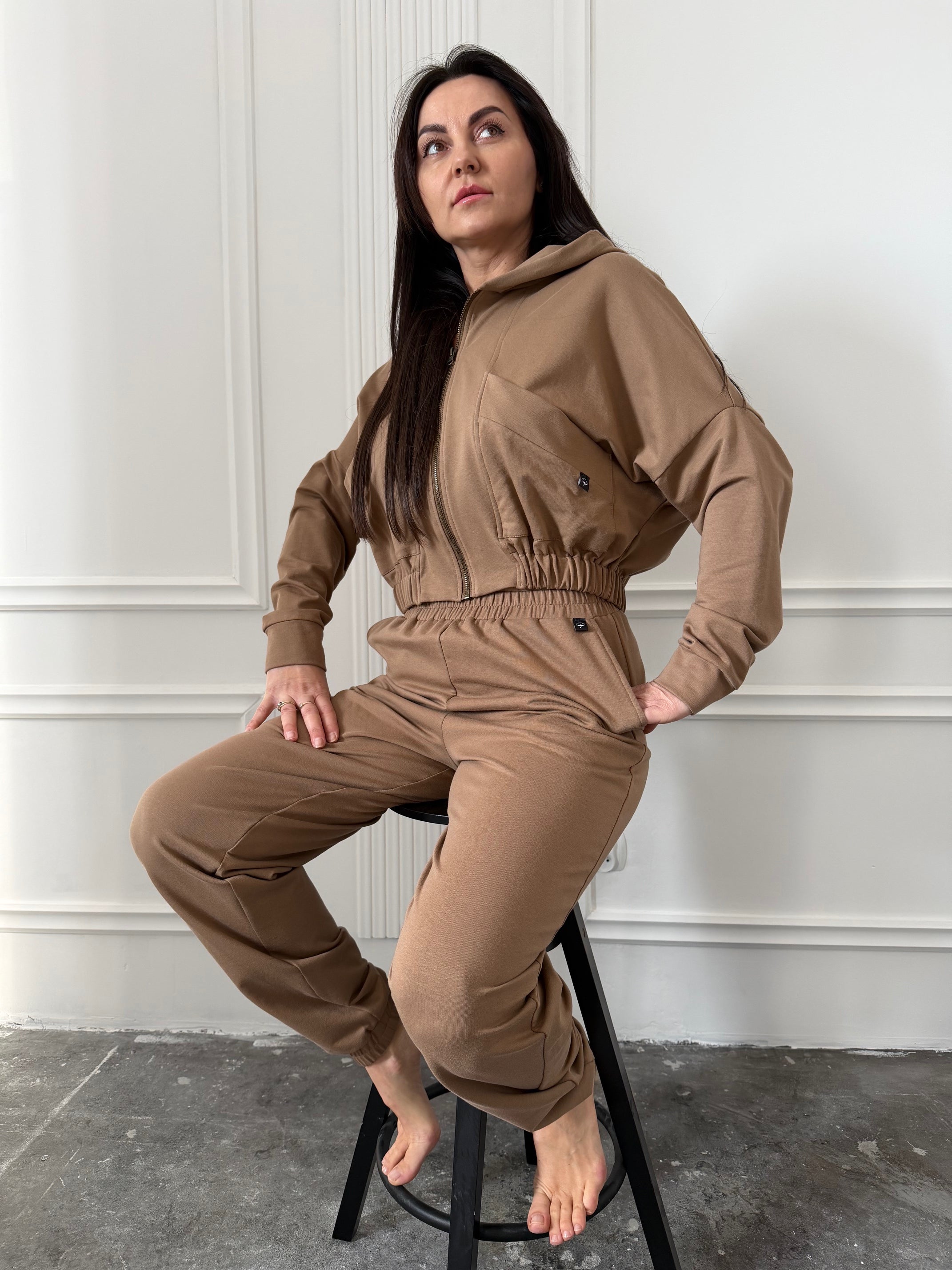Bluza AMARA karmelowa  100% bawełna