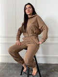 Dres AMARA karmelowy 100% bawełna