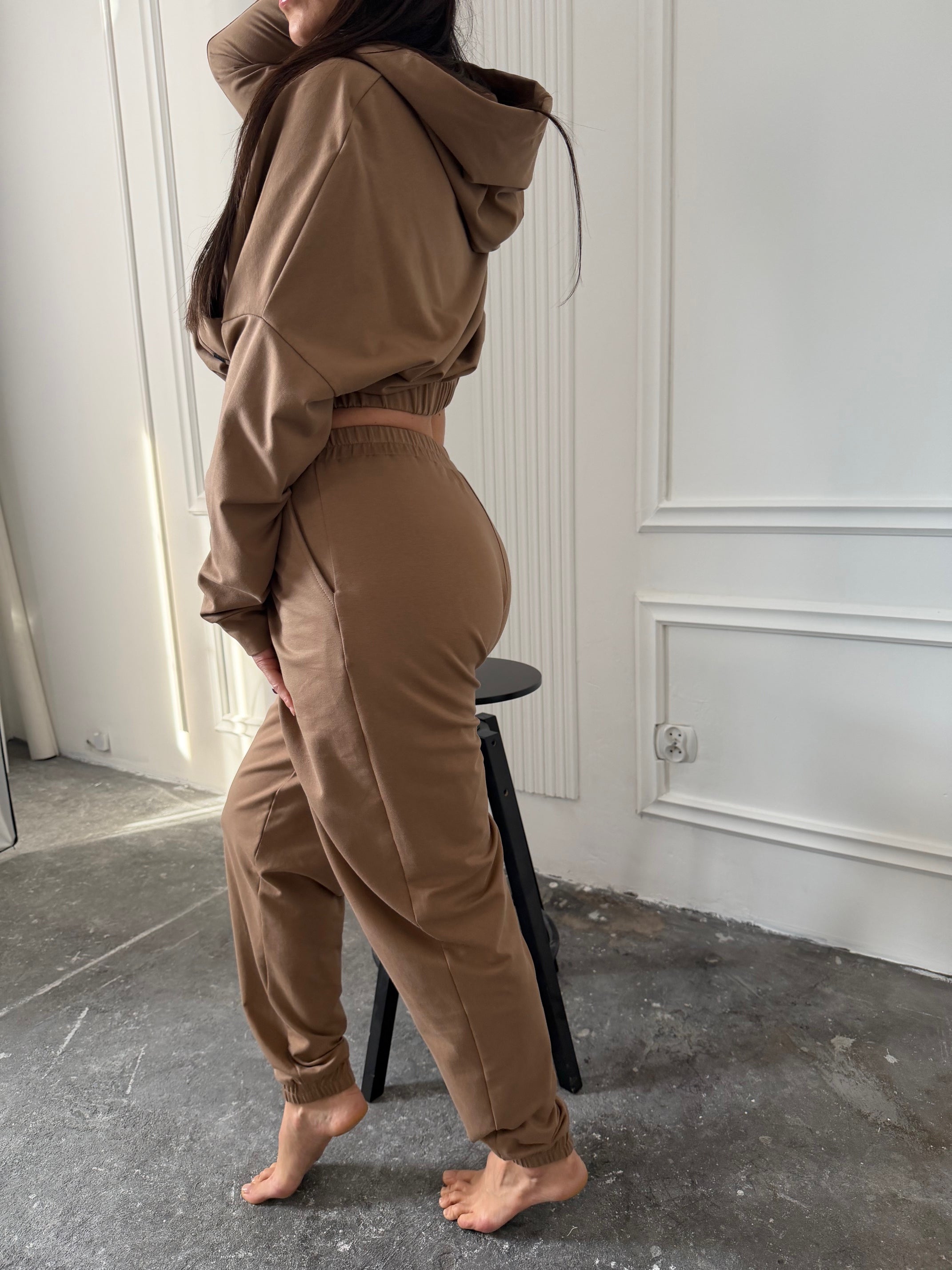 Dres AMARA karmelowy 100% bawełna