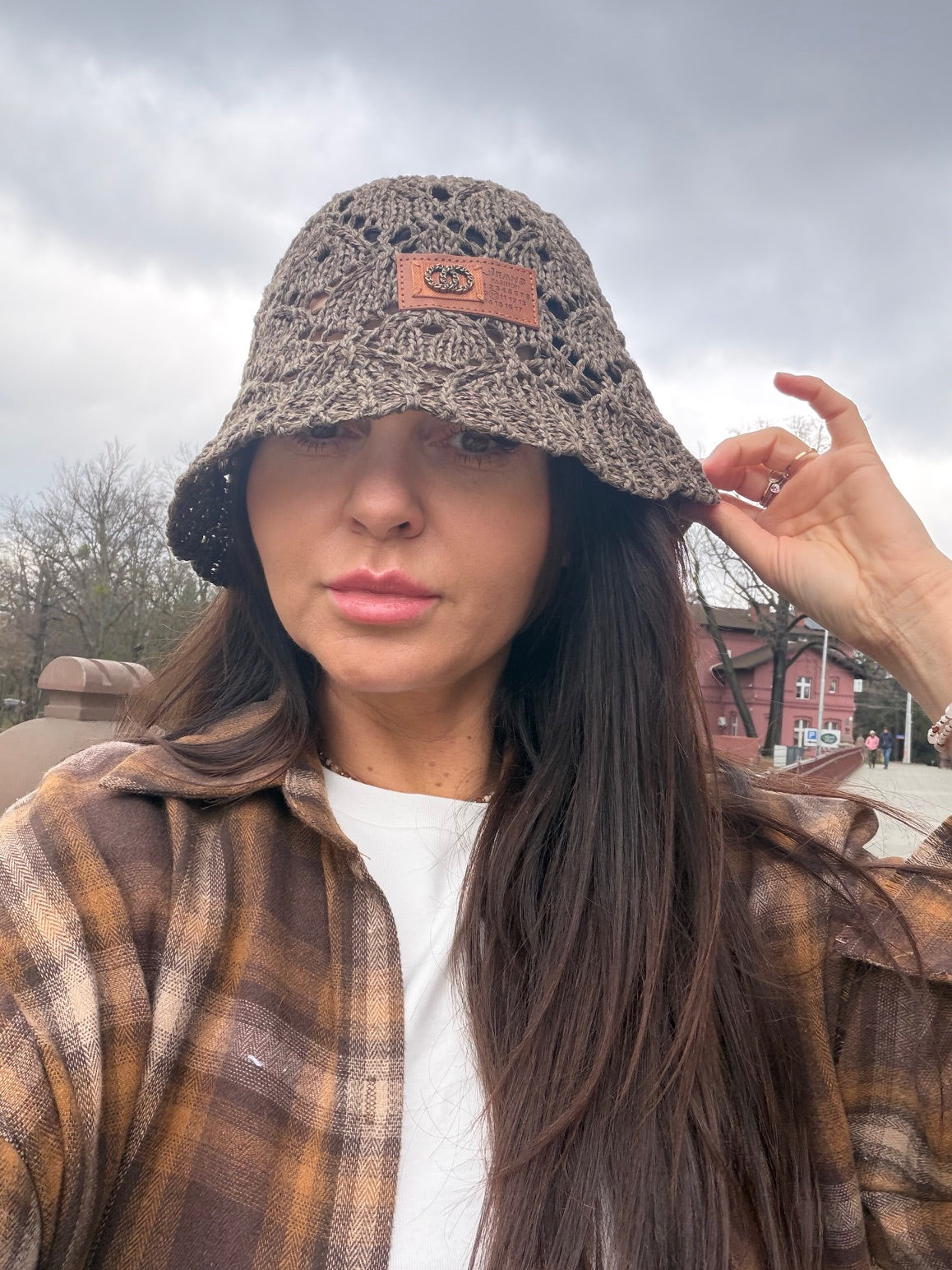 Kapelusz pleciony słomkowy bucket khaki