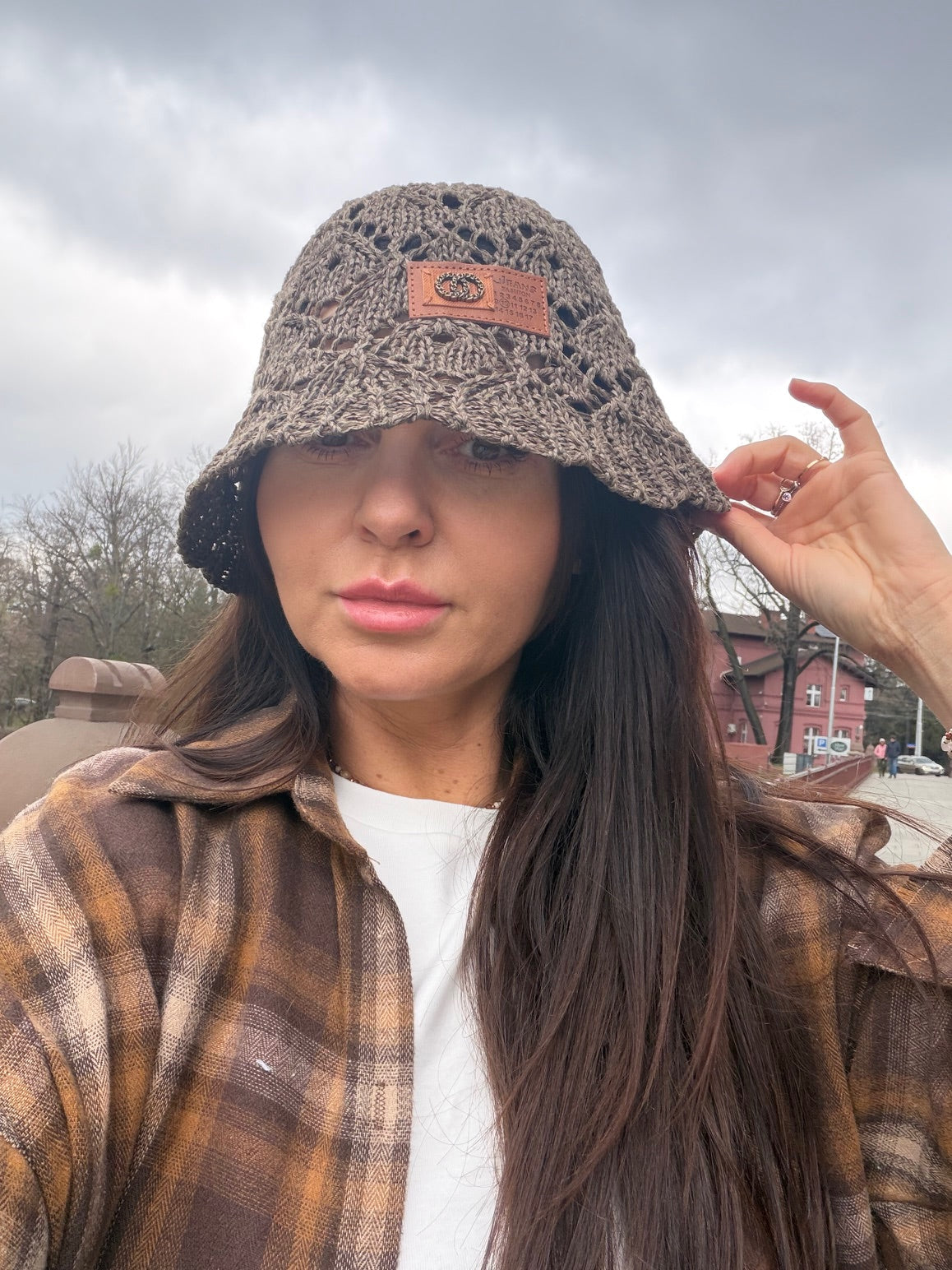 Kapelusz pleciony słomkowy bucket khaki